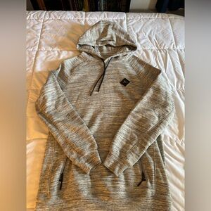 Rip Curl Heather Gray Hooded Pullover Sweater